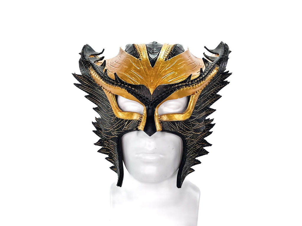 Winged Helmet Genuine Leather Mask Rockwell Masks
