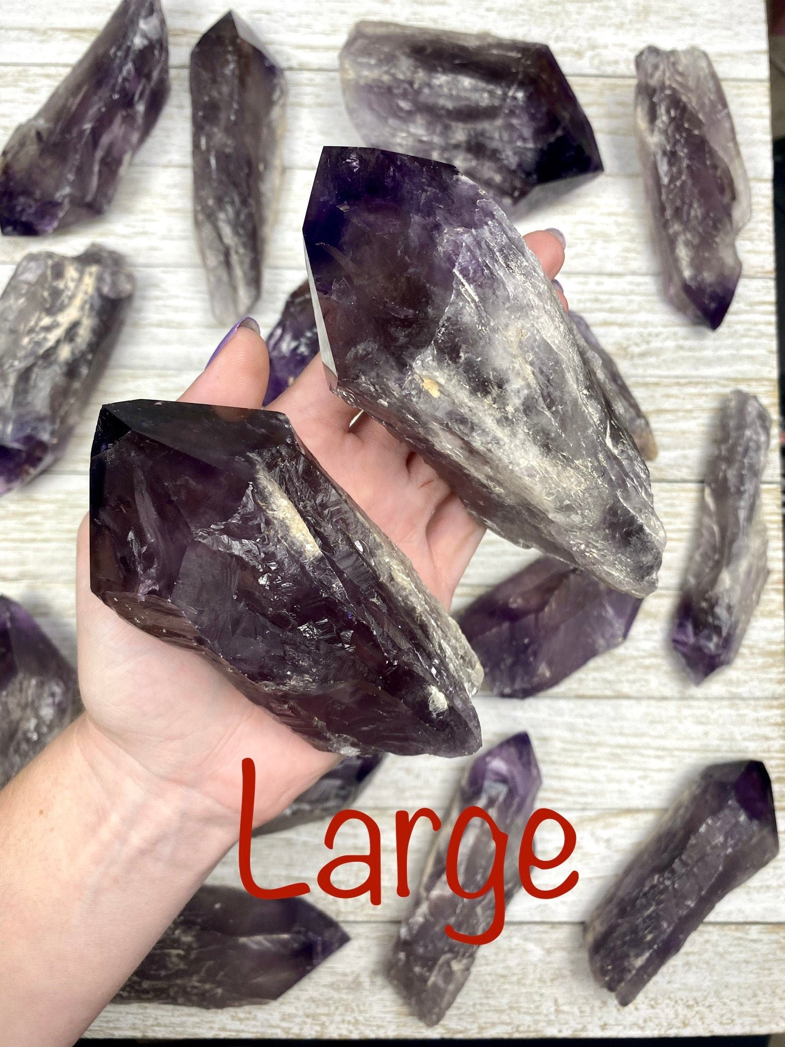 Amethyst Semi-Polished Root | Medium or Large Size | Brazil Curious Muse Crystals