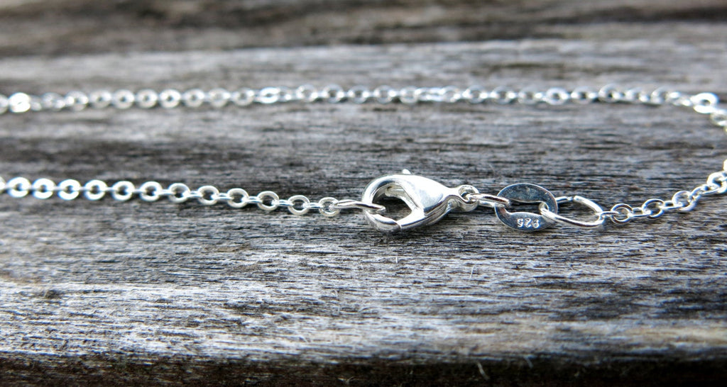 18" - 925 Sterling Silver Filled Necklace Chain - Dainty Fine - 18" - 18 Inch - Lobster Claw Clasp - .925 Stamped - Cable Chain - Silver fill The Attic Exchange