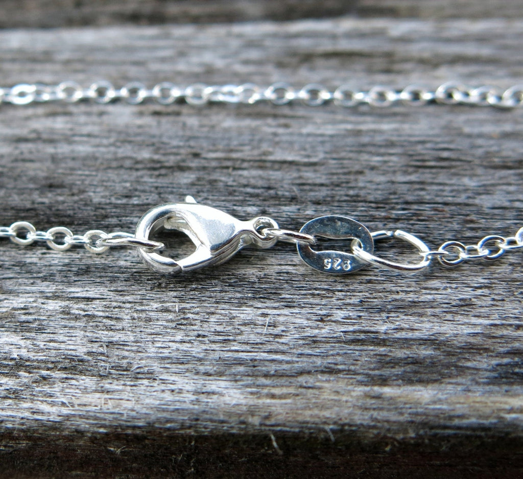 18" - 925 Sterling Silver Filled Necklace Chain - Dainty Fine - 18" - 18 Inch - Lobster Claw Clasp - .925 Stamped - Cable Chain - Silver fill The Attic Exchange