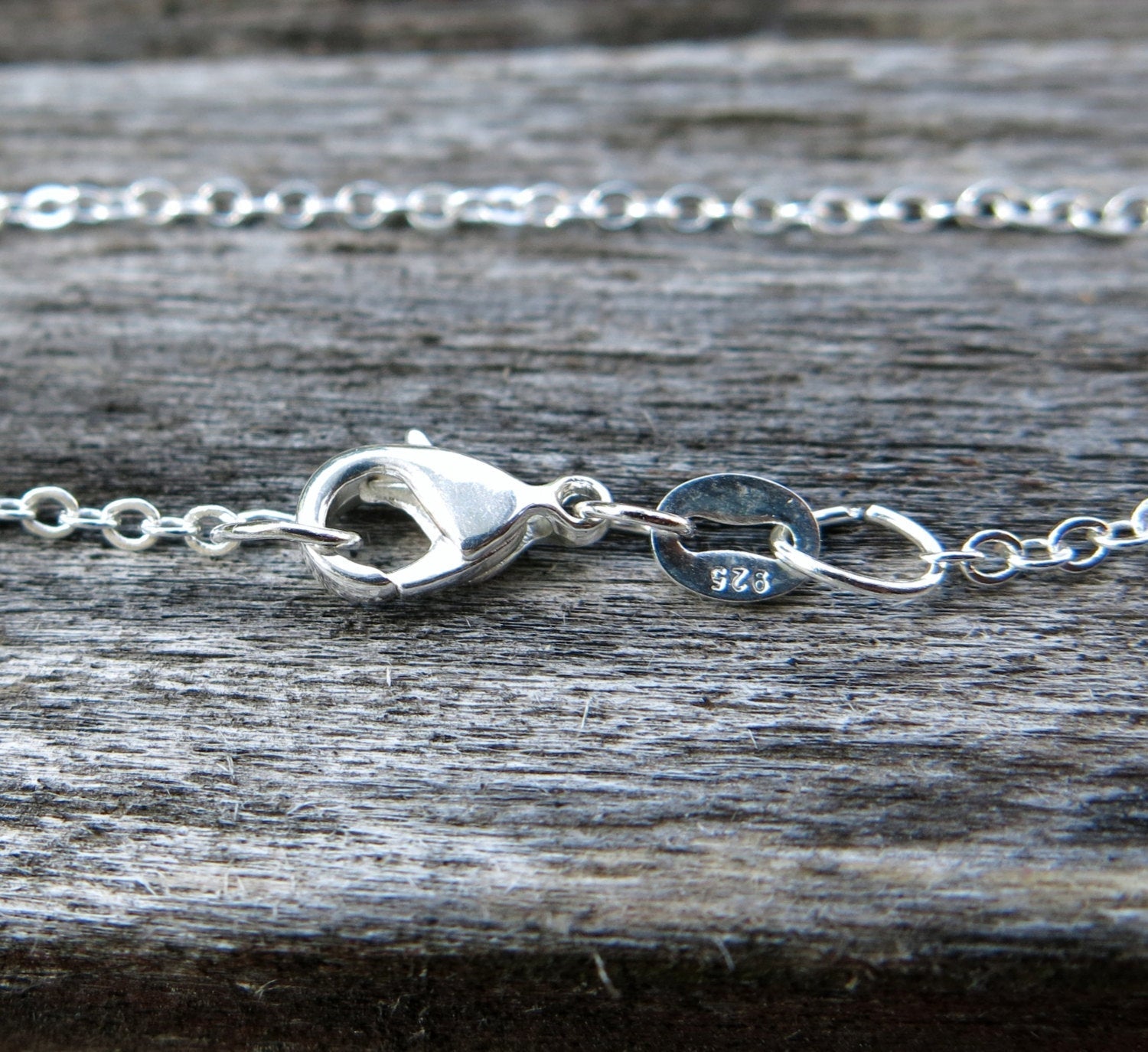 18" - 925 Sterling Silver Filled Necklace Chain - Dainty Fine - 18" - 18 Inch - Lobster Claw Clasp - .925 Stamped - Cable Chain - Silver fill The Attic Exchange
