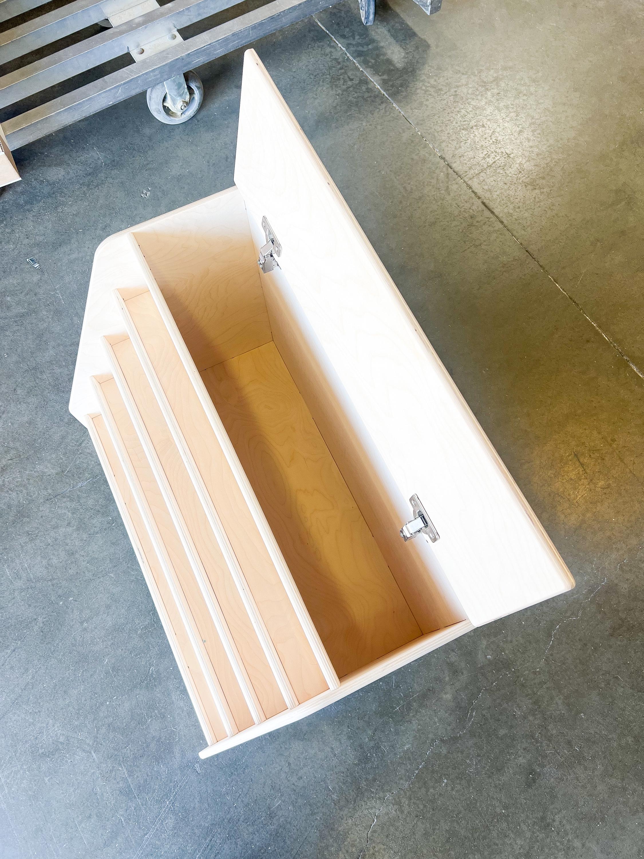 TOMIBOY- Bookshelf with Hidden Storage Bush Acres