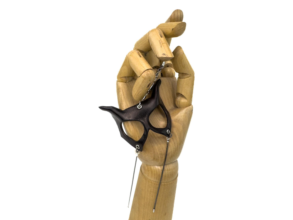 Curious Cat Leather Mini Mask – Handcrafted Charm for Rearview Mirrors, Handbags, Lanyards, Party Favors & More Rockwell Masks