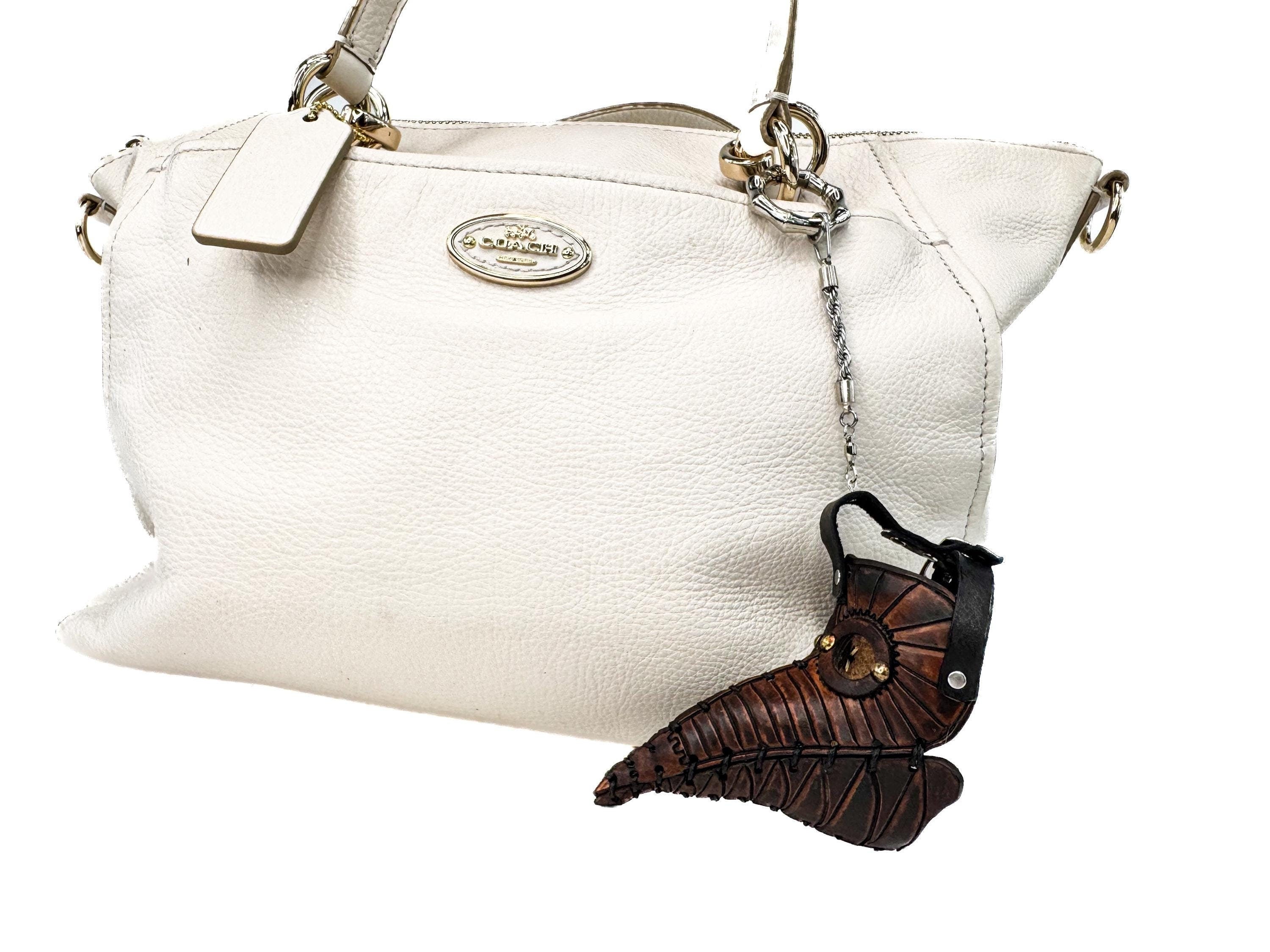 Plague Doctor Leather Mini Mask – Handcrafted Charm for Rearview Mirrors, Handbags, Lanyards, Party Favors & More Rockwell Masks