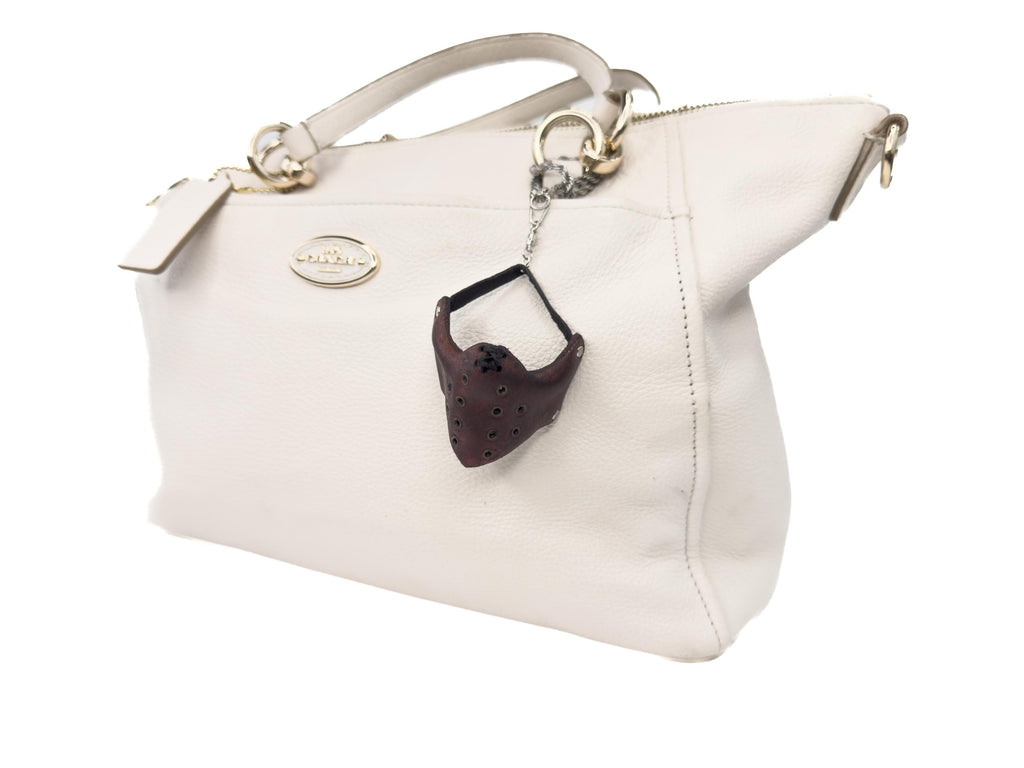 Mouth Mask Leather Mini Mask – Handcrafted Charm for Rearview Mirrors, Handbags, Lanyards, Party Favors & More Rockwell Masks