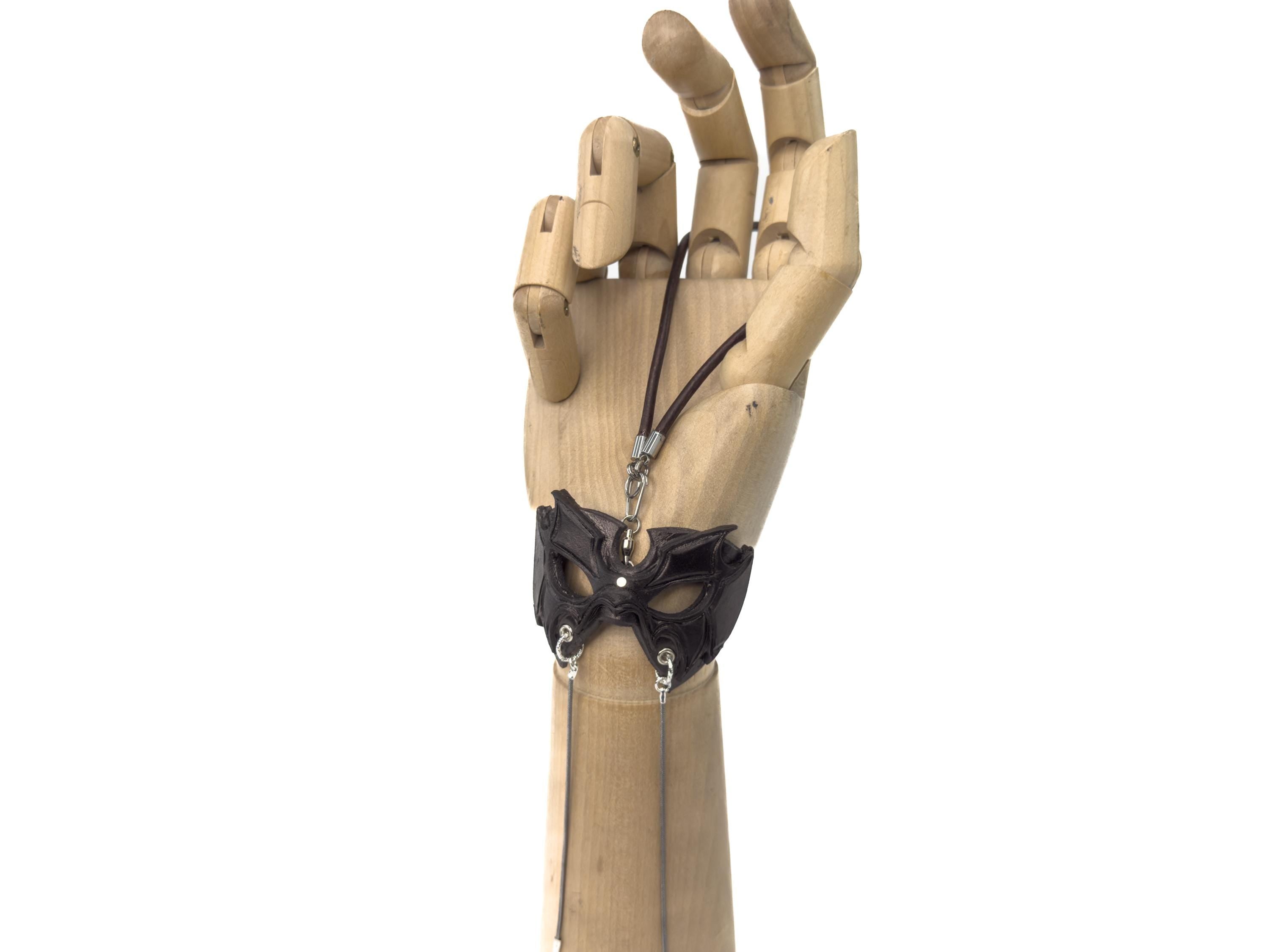 Pro Wrestler Leather Mini Mask – Handcrafted Charm for Rearview Mirrors, Handbags, Lanyards, Party Favors & More Rockwell Masks