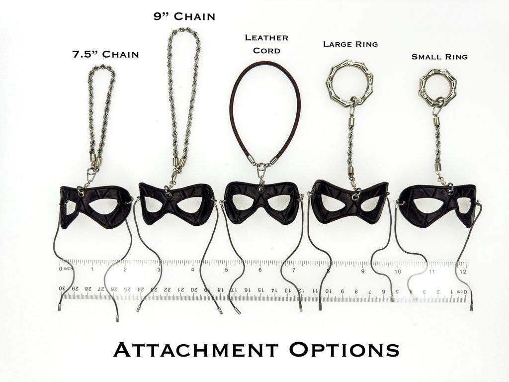 Masquerade Leather Mini Mask – Handcrafted Charm for Rearview Mirrors, Handbags, Lanyards, Party Favors & More Rockwell Masks