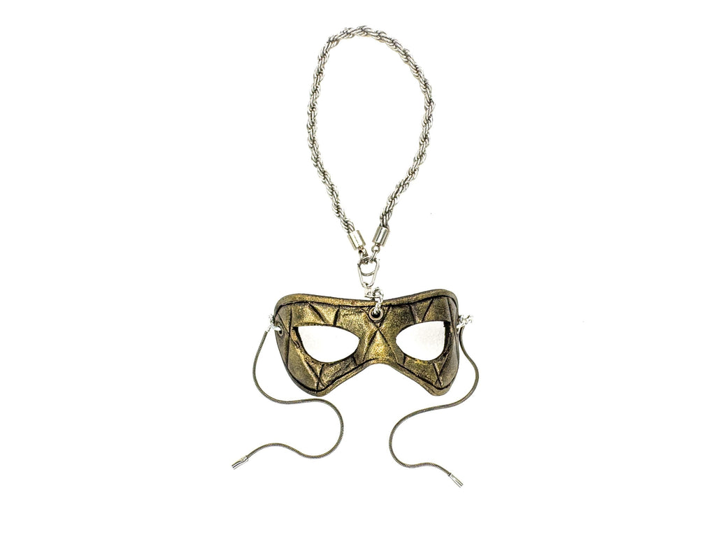 Masquerade Leather Mini Mask – Handcrafted Charm for Rearview Mirrors, Handbags, Lanyards, Party Favors & More Rockwell Masks