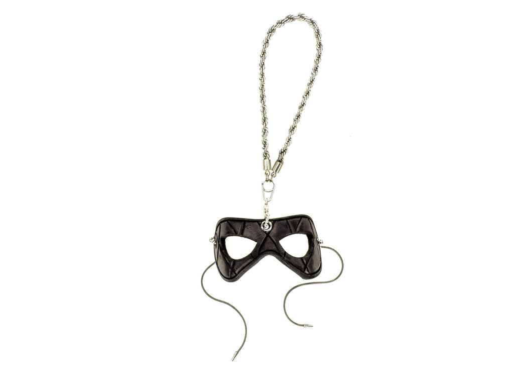 Masquerade Leather Mini Mask – Handcrafted Charm for Rearview Mirrors, Handbags, Lanyards, Party Favors & More Rockwell Masks