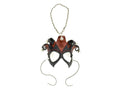 Court Jester - 5 Point Leather Mini Mask – Handcrafted Charm for Rearview Mirrors, Handbags, Lanyards, Party Favors & More Rockwell Masks