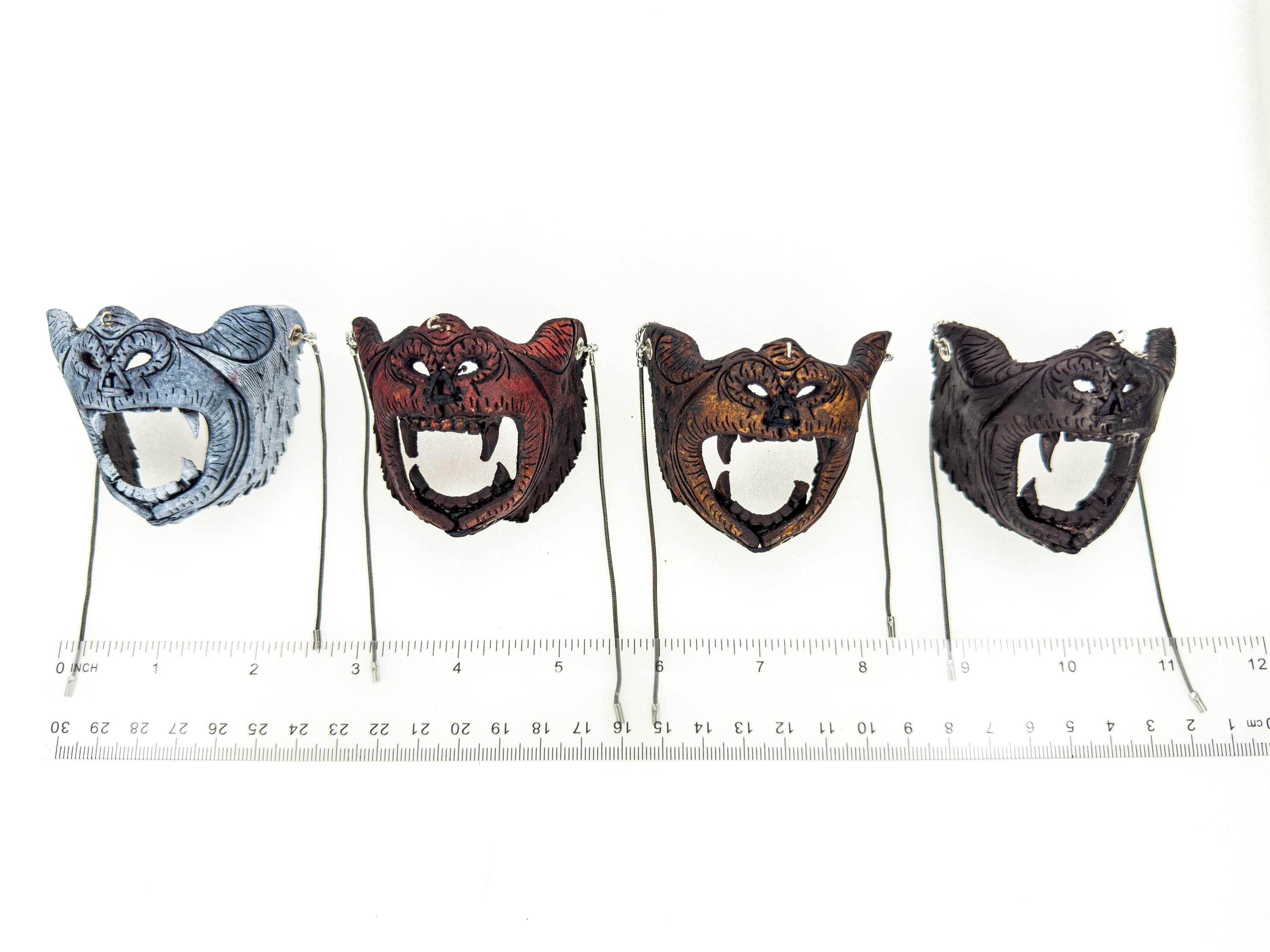 Chimp Leather Mini Mask – Handcrafted Charm for Rearview Mirrors, Handbags, Lanyards, Party Favors & More Rockwell Masks