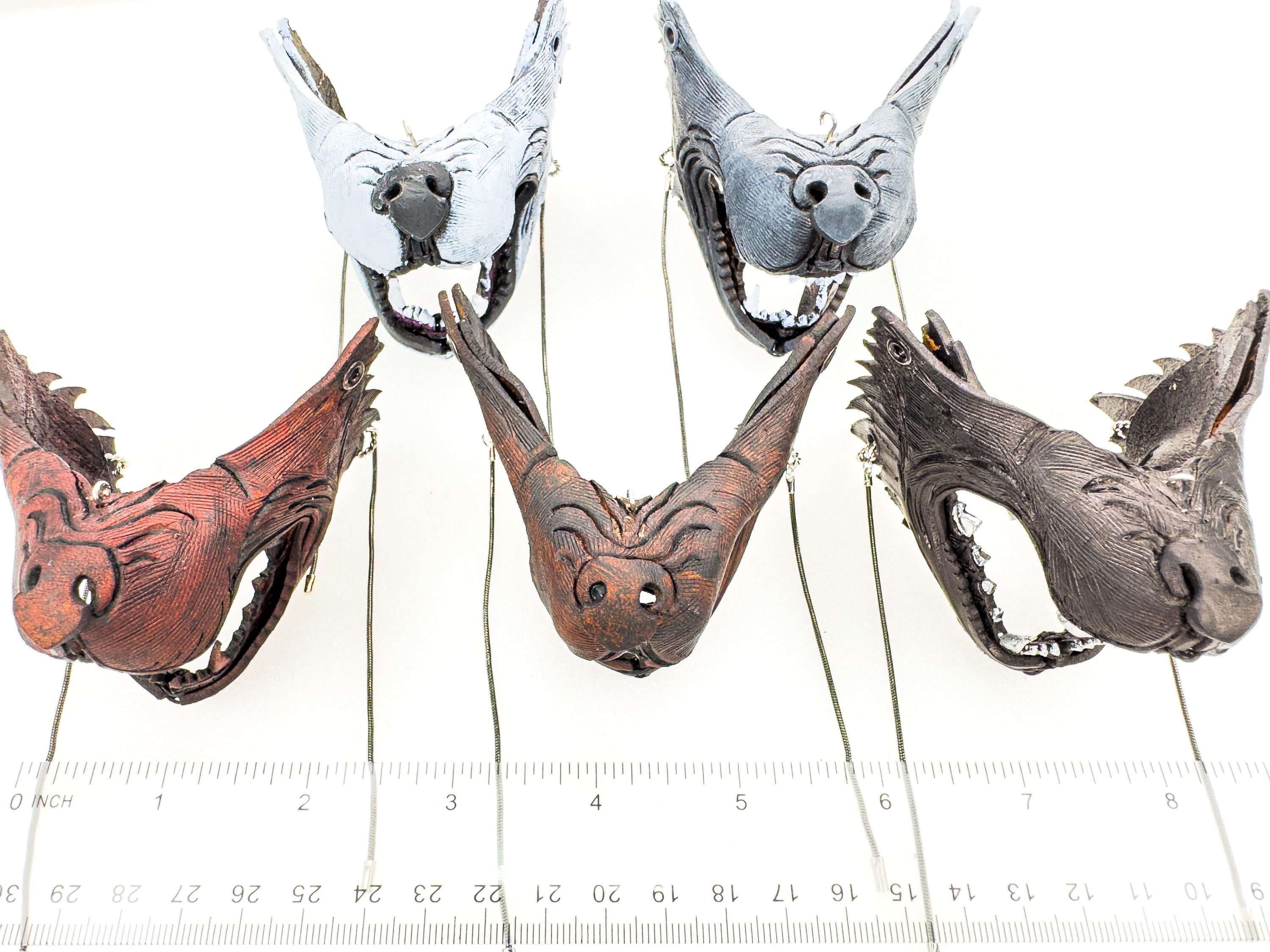 Lone Wolf Leather Mini Mask – Handcrafted Charm for Rearview Mirrors, Handbags, Lanyards, Party Favors & More Rockwell Masks