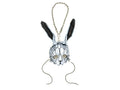 Geometric Bunny Leather Mini Mask – Handcrafted Charm for Rearview Mirrors, Handbags, Lanyards, Party Favors & More Rockwell Masks