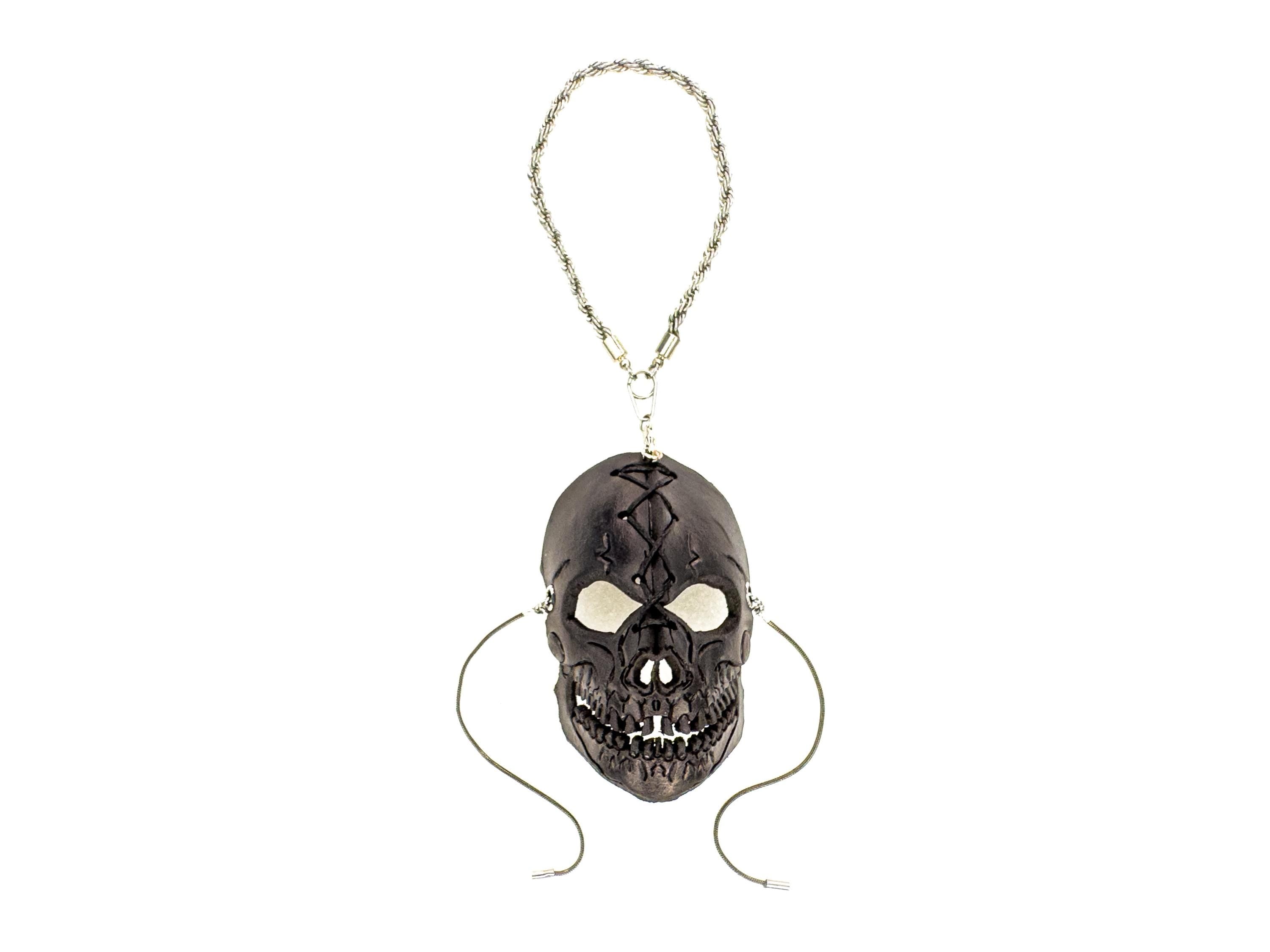 Skull Leather Mini Mask – Handcrafted Charm for Rearview Mirrors, Handbags, Lanyards, Party Favors & More Rockwell Masks