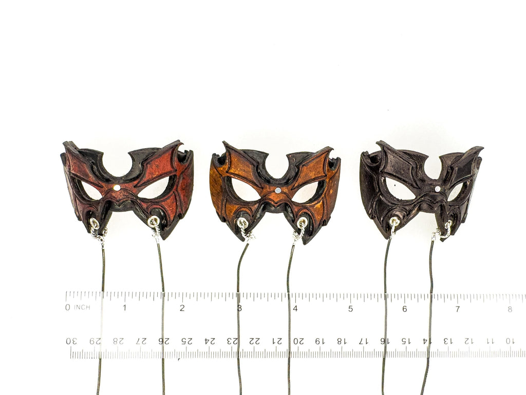 Pro Wrestler Leather Mini Mask – Handcrafted Charm for Rearview Mirrors, Handbags, Lanyards, Party Favors & More Rockwell Masks