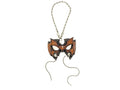 Pro Wrestler Leather Mini Mask – Handcrafted Charm for Rearview Mirrors, Handbags, Lanyards, Party Favors & More Rockwell Masks