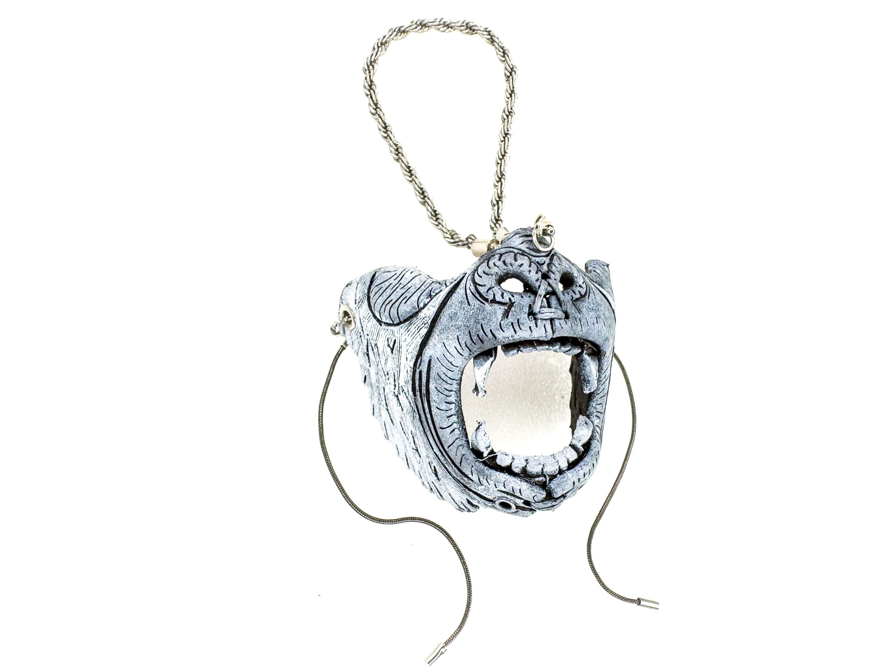 Chimp Leather Mini Mask – Handcrafted Charm for Rearview Mirrors, Handbags, Lanyards, Party Favors & More Rockwell Masks