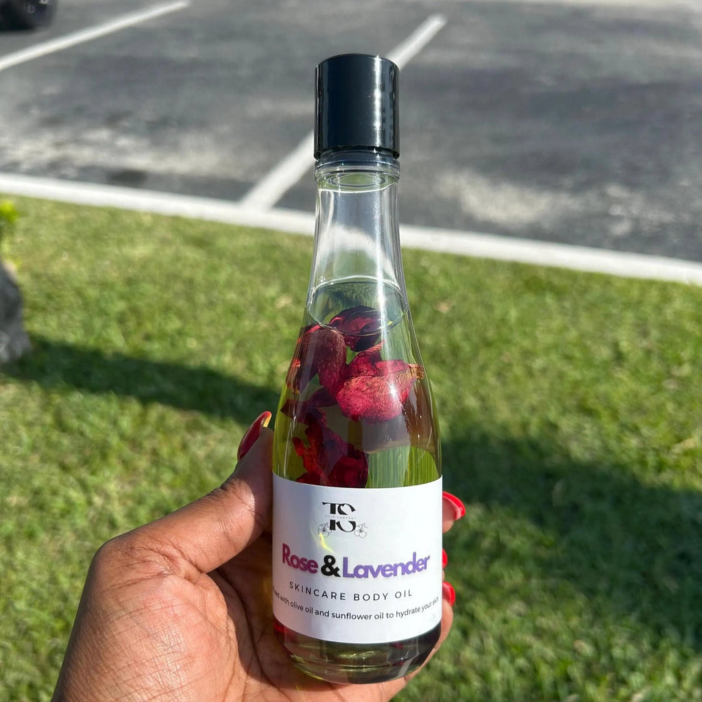 Rose & Lavender Body Oil 8oz TS Skin Company