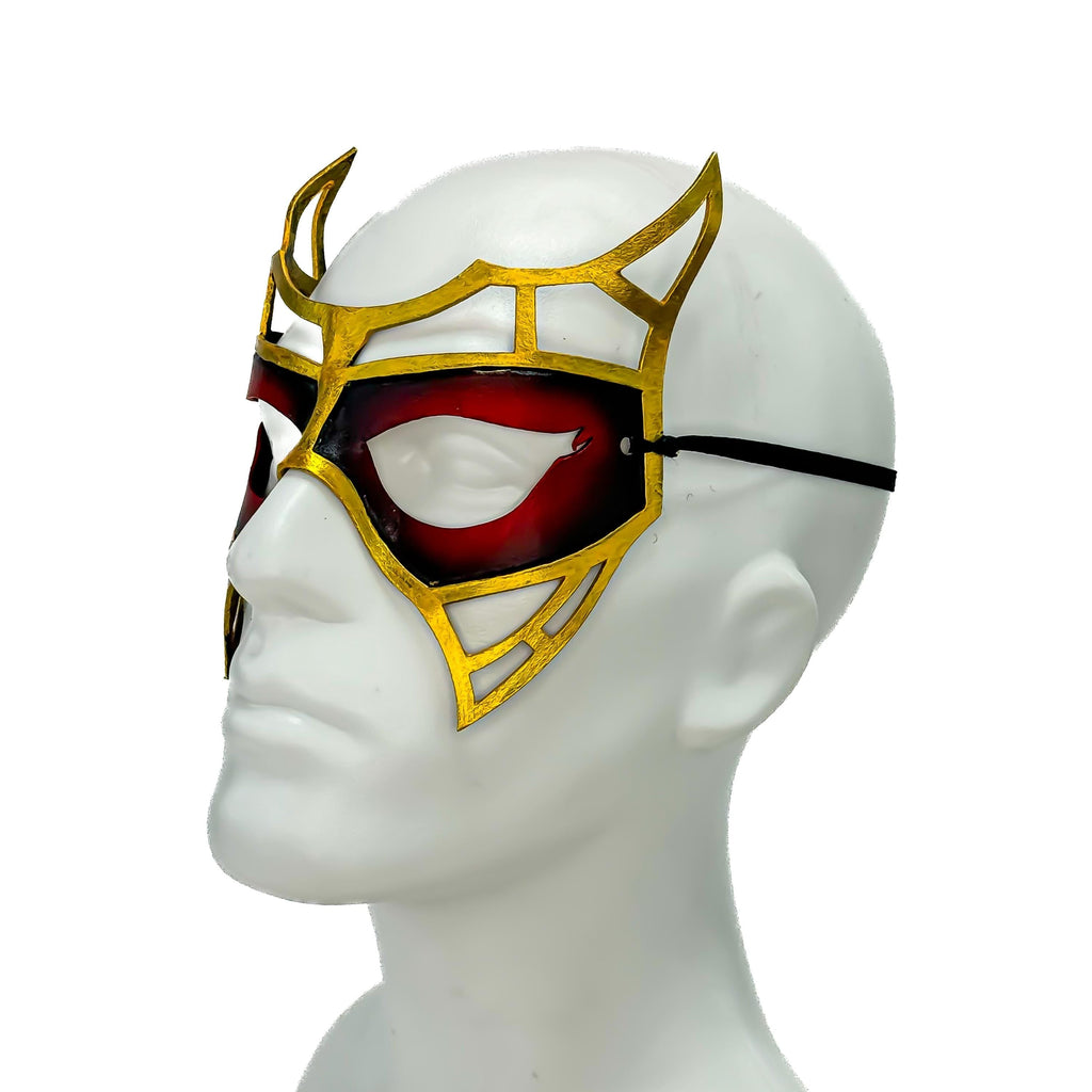 Red Royalty Handmade Genuine Leather Mask Rockwell Masks