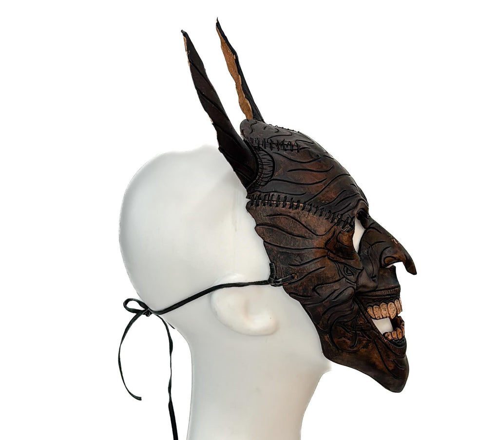 Maniacal Demon - Handmade Mask for Halloween, Performance or Cosplay Costume Rockwell Masks