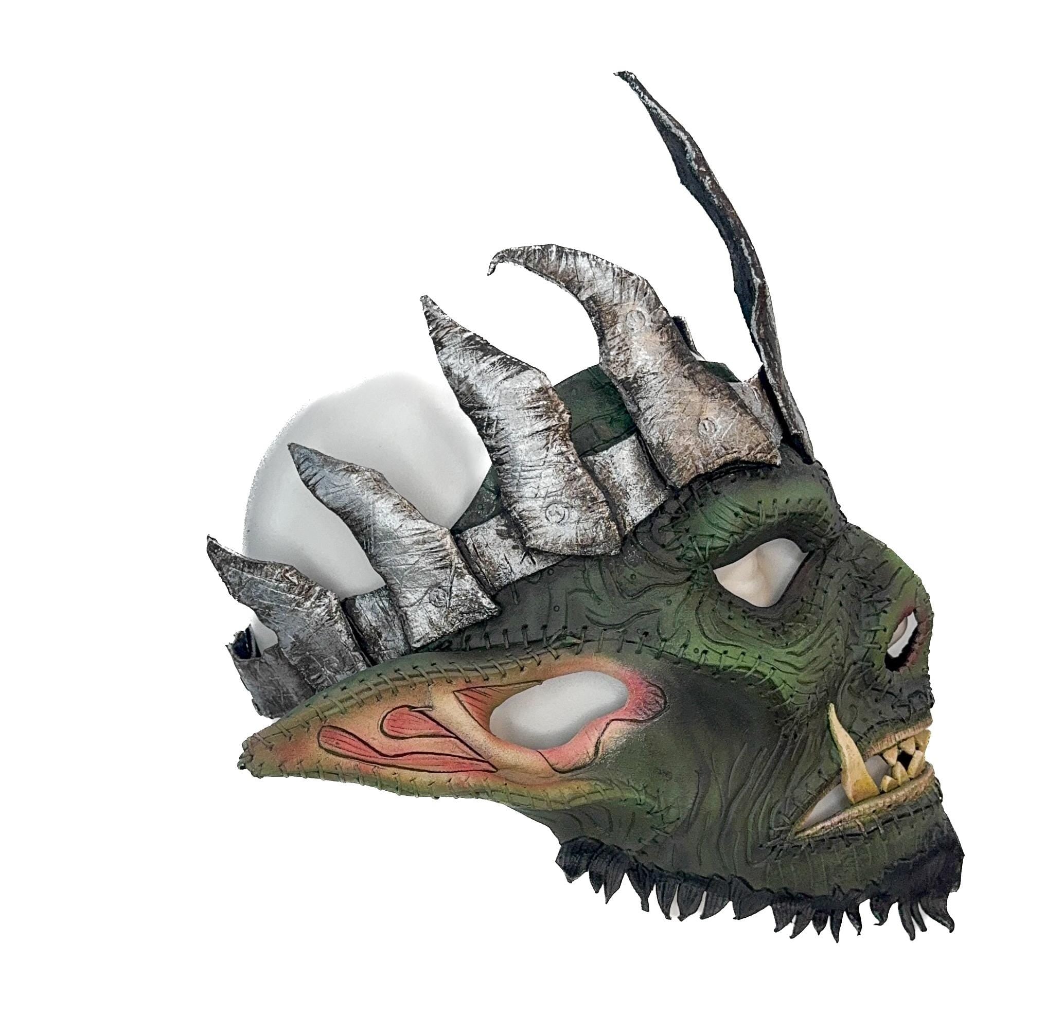 Goblin King - Handmade Mask for Halloween, Performance or Cosplay Costume Rockwell Masks