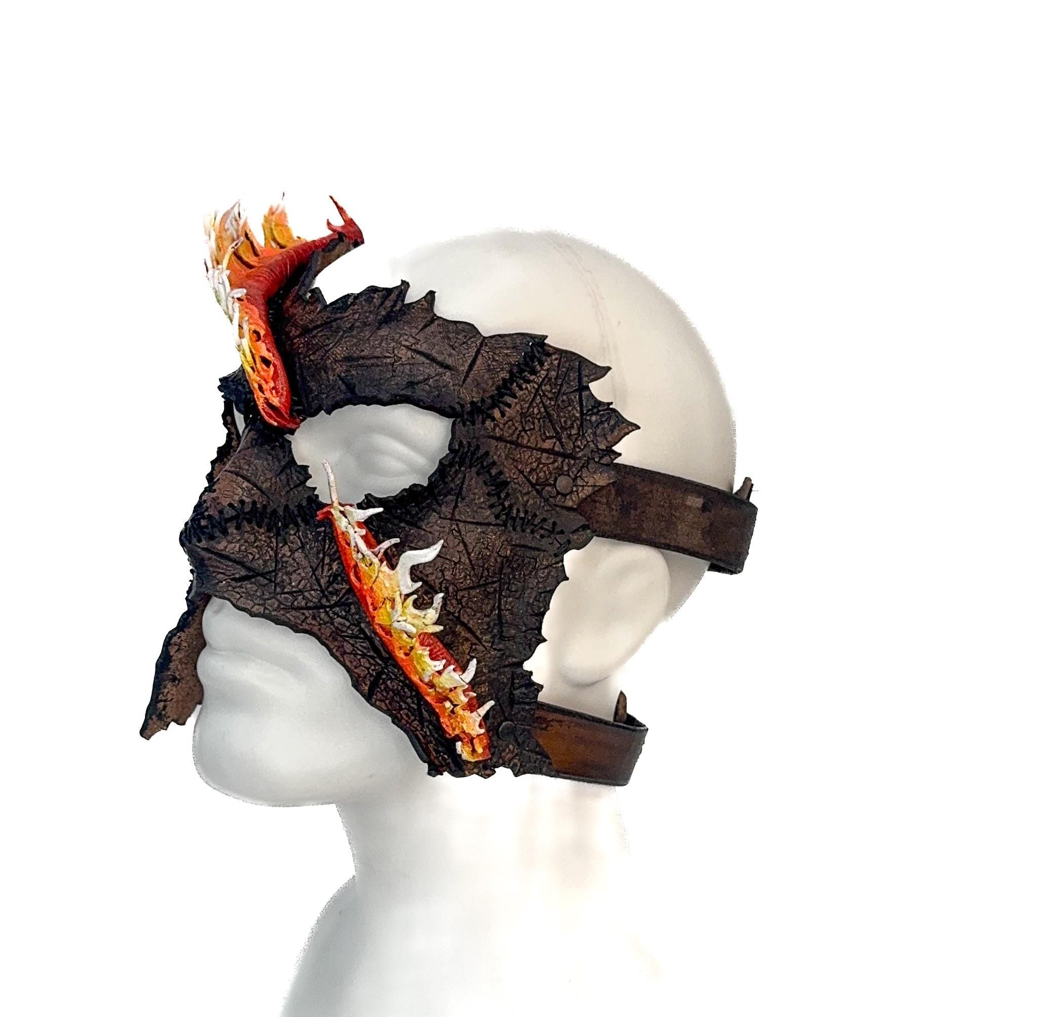 In Flames - Handmade Mask for Halloween, Performance or Cosplay Costume Rockwell Masks