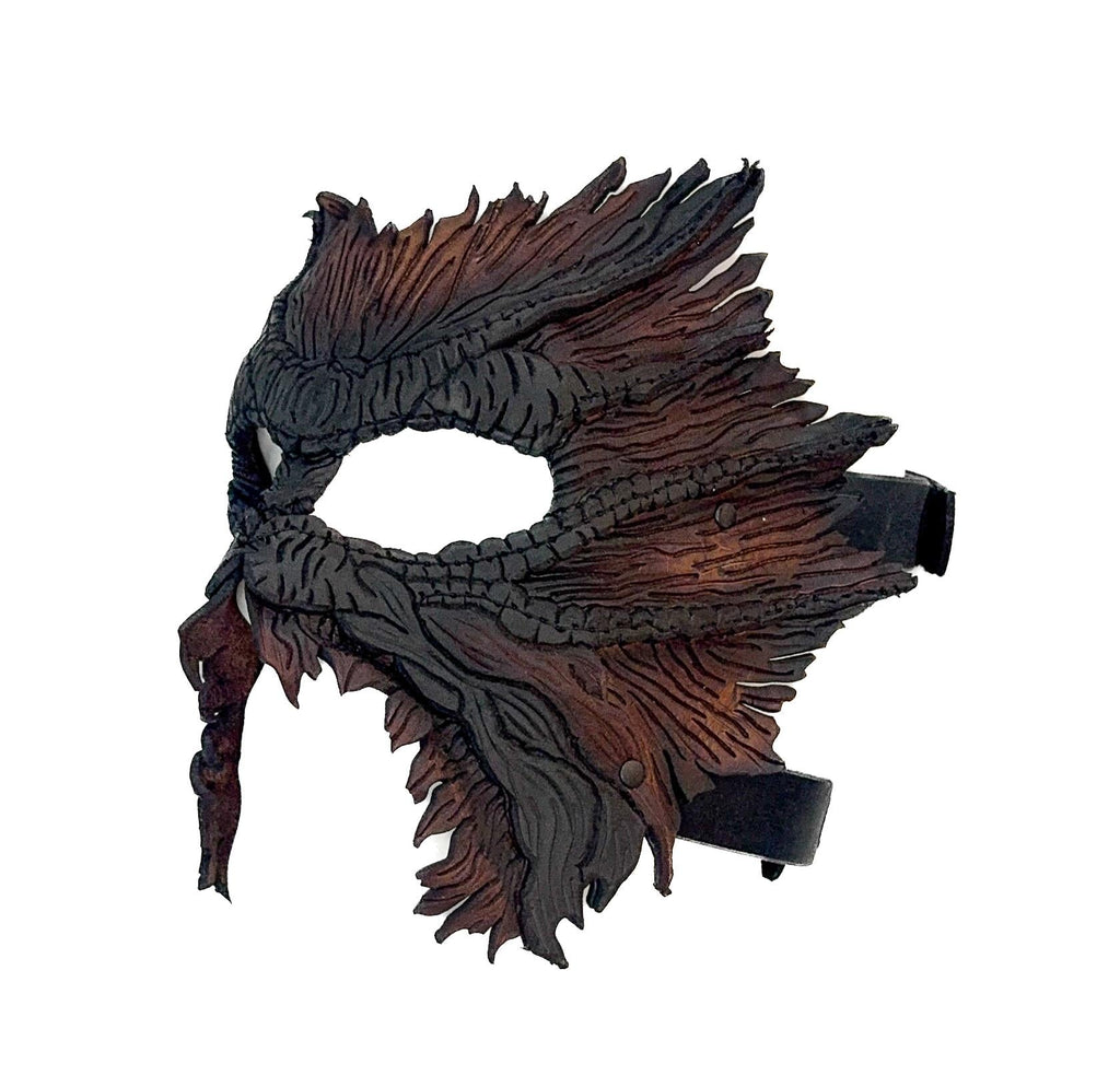 World's End - Handmade Leather Mask for Halloween, Performance or Cosplay Costume Rockwell Masks