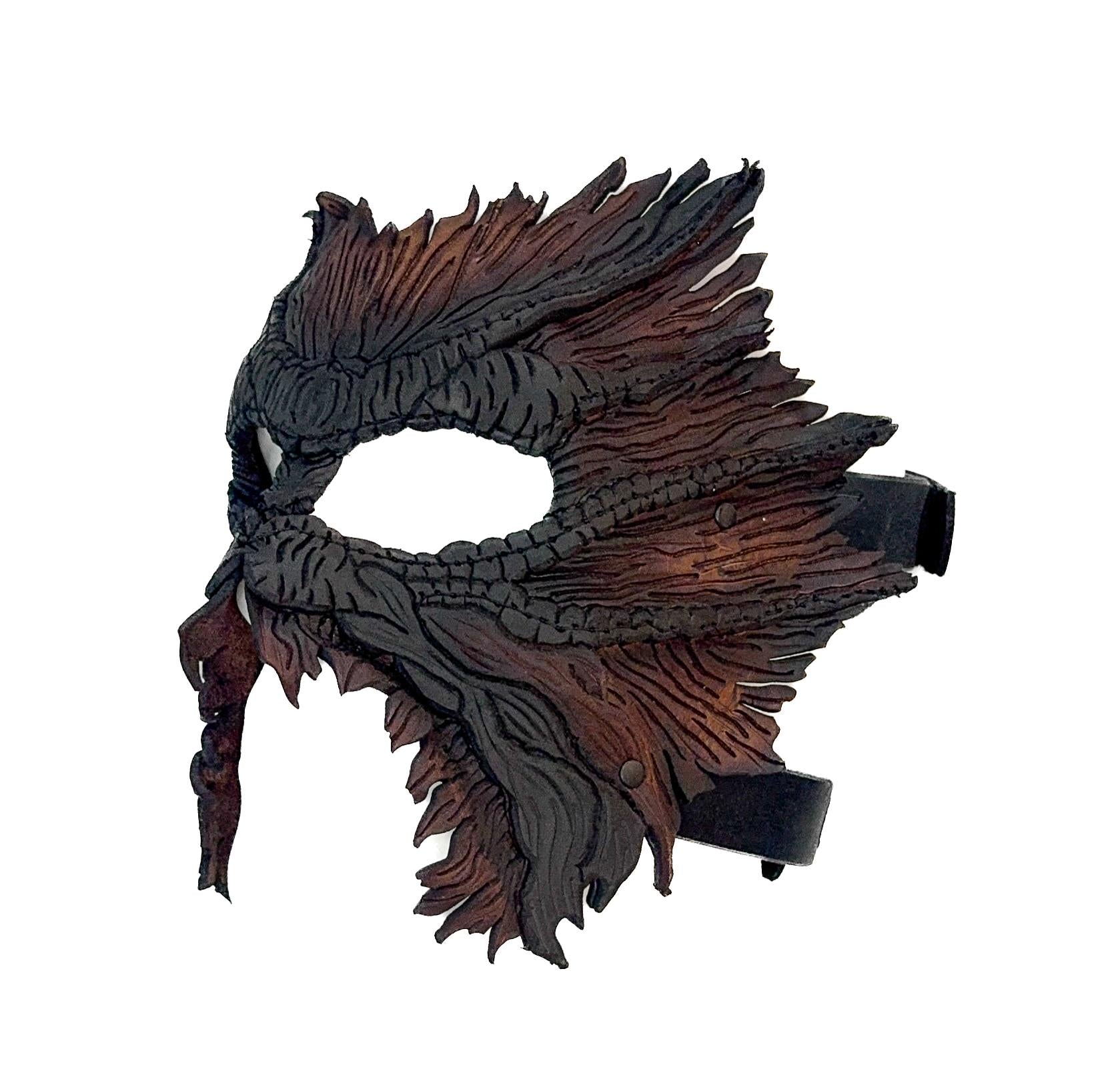 World's End - Handmade Leather Mask for Halloween, Performance or Cosplay Costume Rockwell Masks