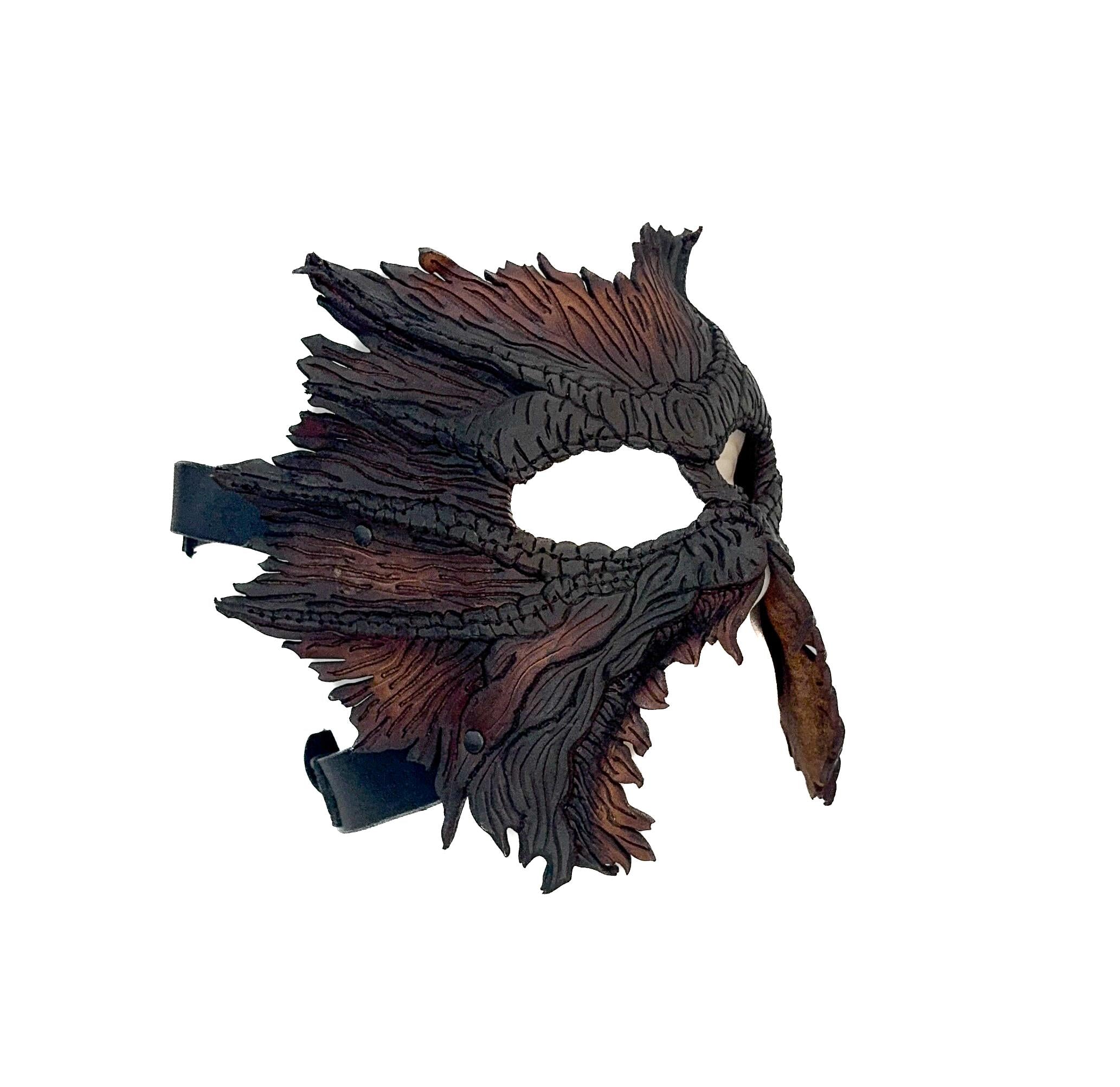 World's End - Handmade Leather Mask for Halloween, Performance or Cosplay Costume Rockwell Masks