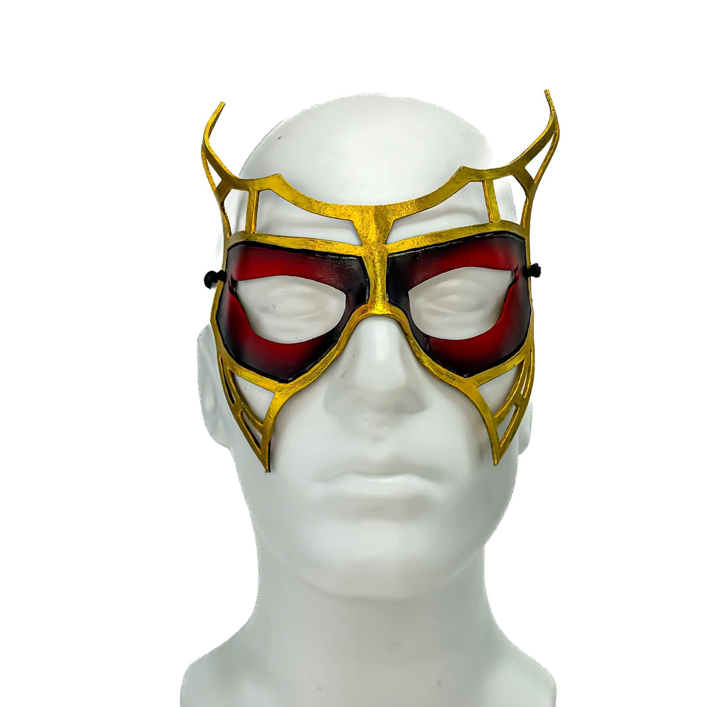 Red Royalty Handmade Genuine Leather Mask Rockwell Masks