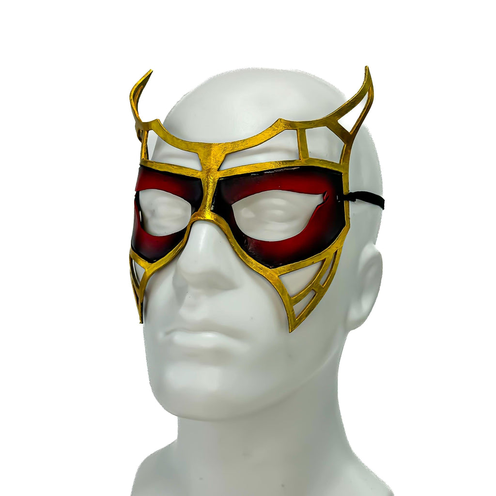 Red Royalty Handmade Genuine Leather Mask Rockwell Masks