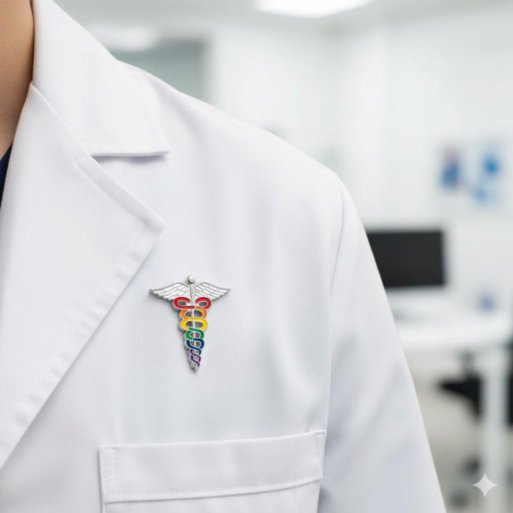 Rainbow Caduceus Pins The Awareness Company