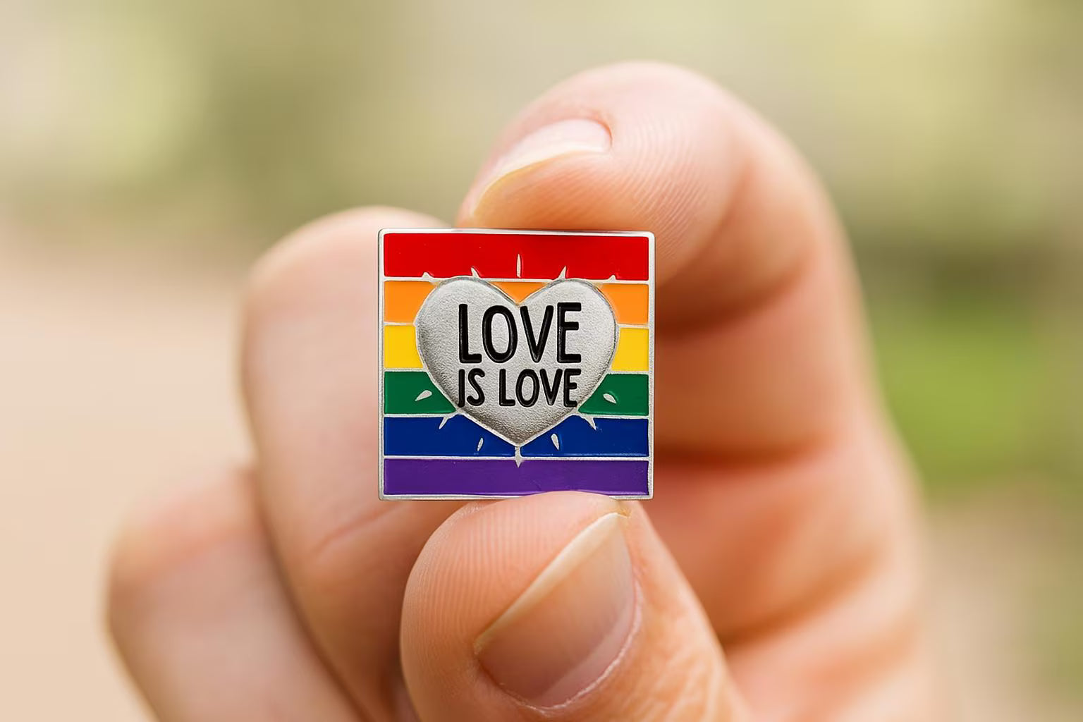 Rainbow Love Is Love LGBTQ Pins The Awareness Company