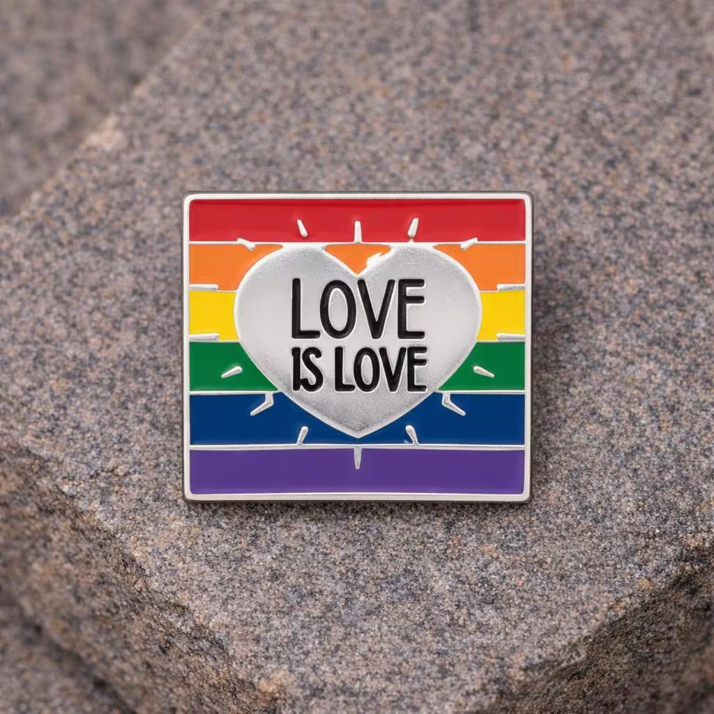 Rainbow Love Is Love LGBTQ Pins The Awareness Company