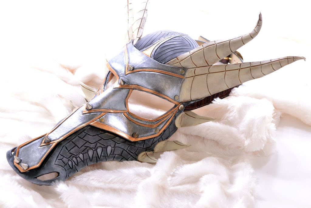 Dragon Handmade Genuine Leather Mask Rockwell Masks