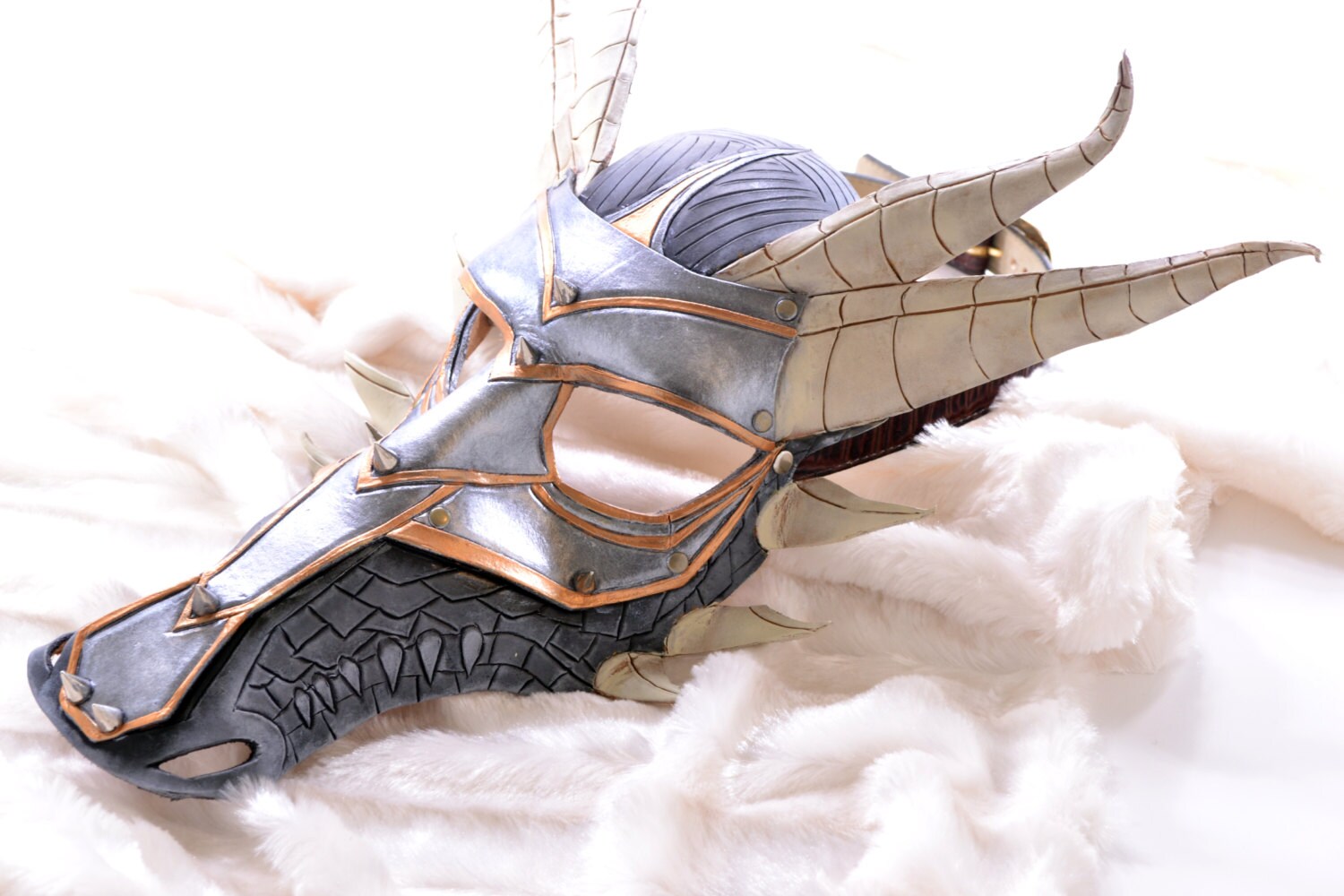 Dragon Handmade Genuine Leather Mask Rockwell Masks