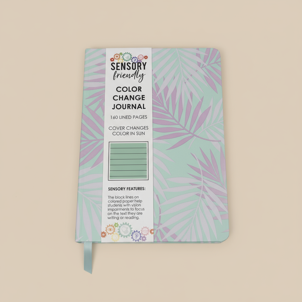 Sensory-Friendly Color Change Journal – 160 Pages, Sunlight Reactive Cover COLO