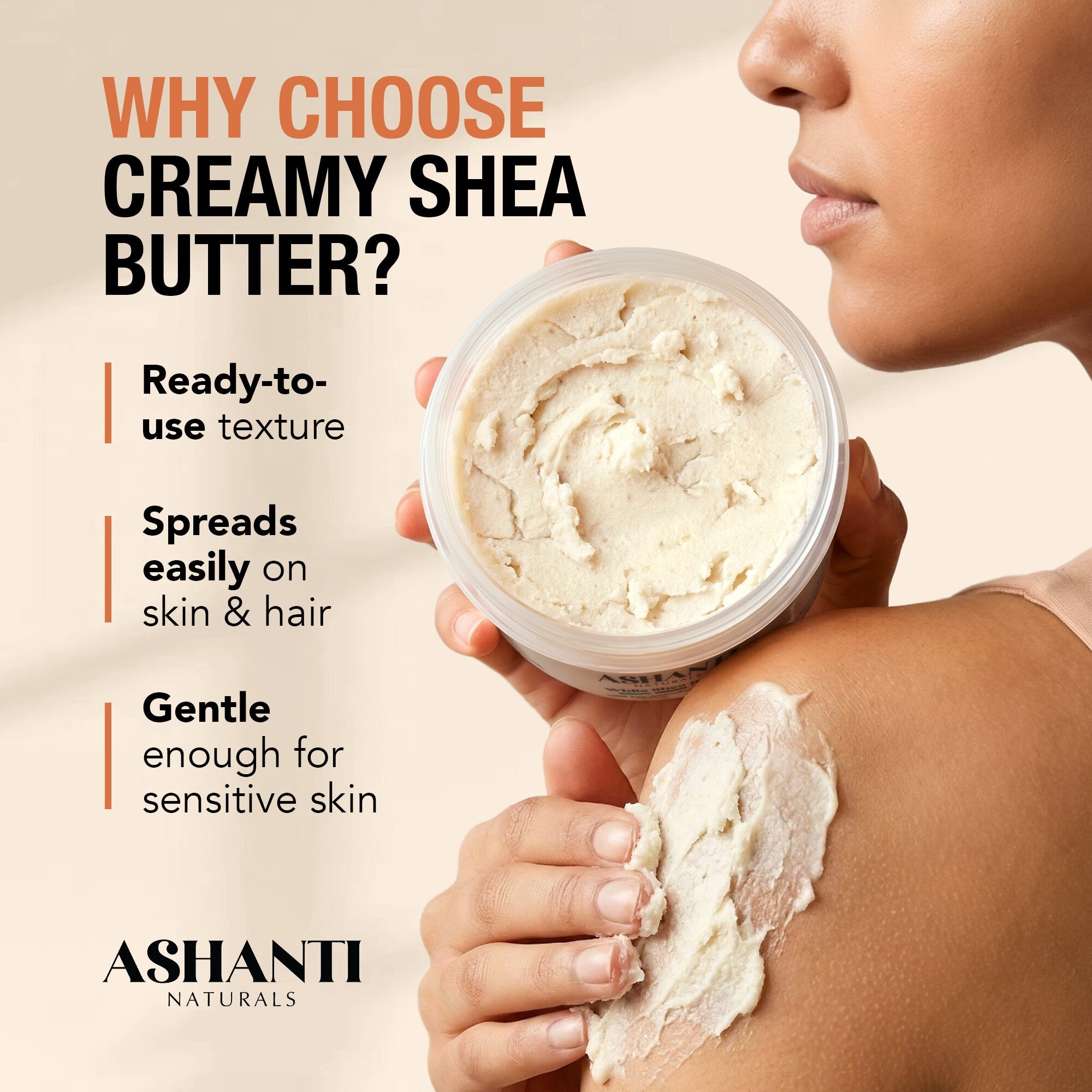 100% White Shea Butter - Creamy AshantiNaturals
