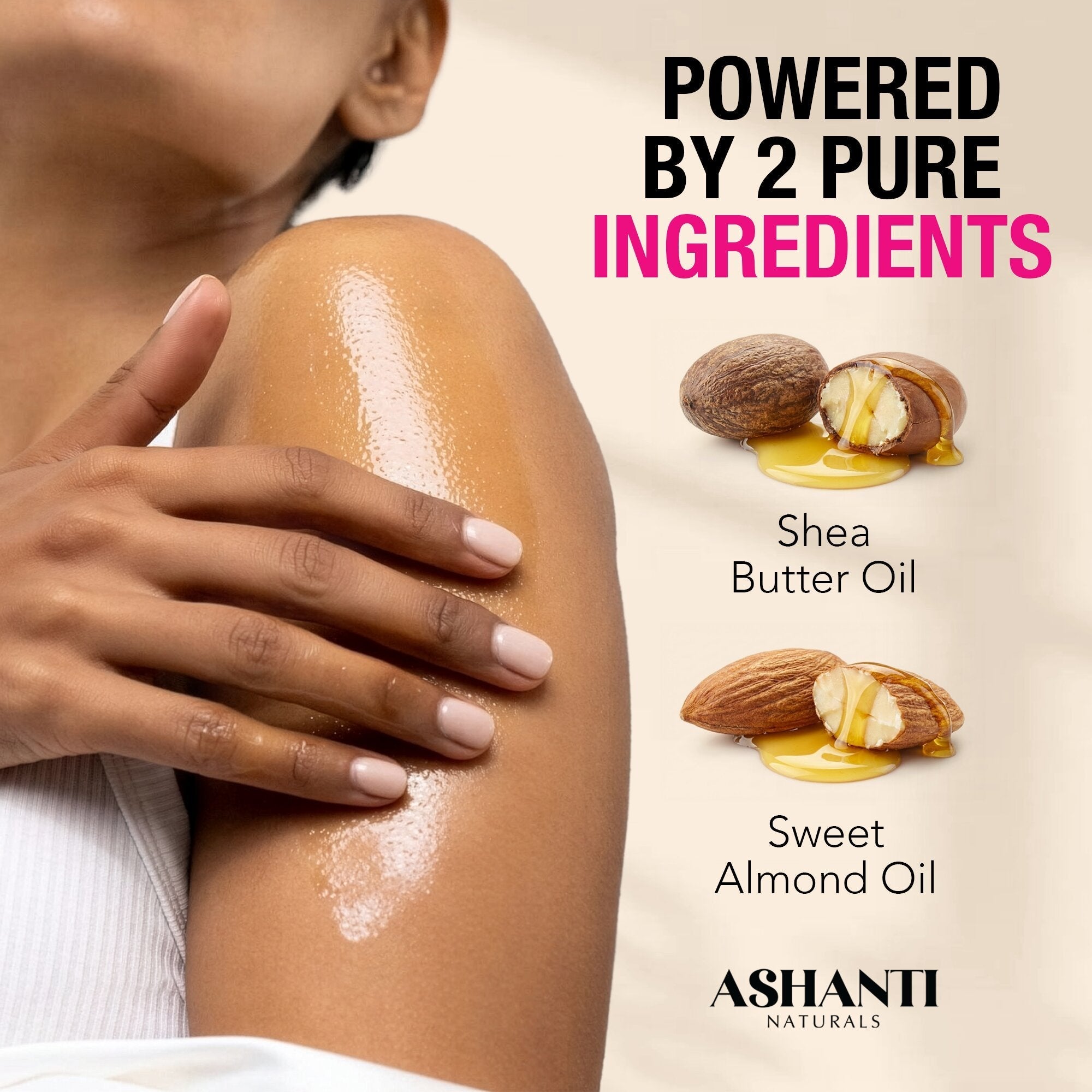 Shea & Almond Body Oil - Pink Kisses AshantiNaturals