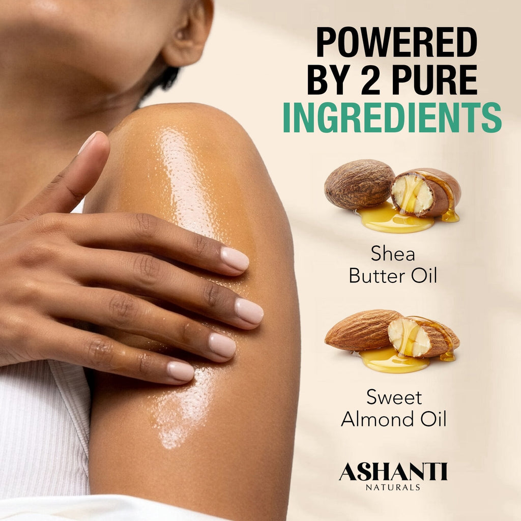 Shea & Almond Body Oil - Fragrance Free AshantiNaturals