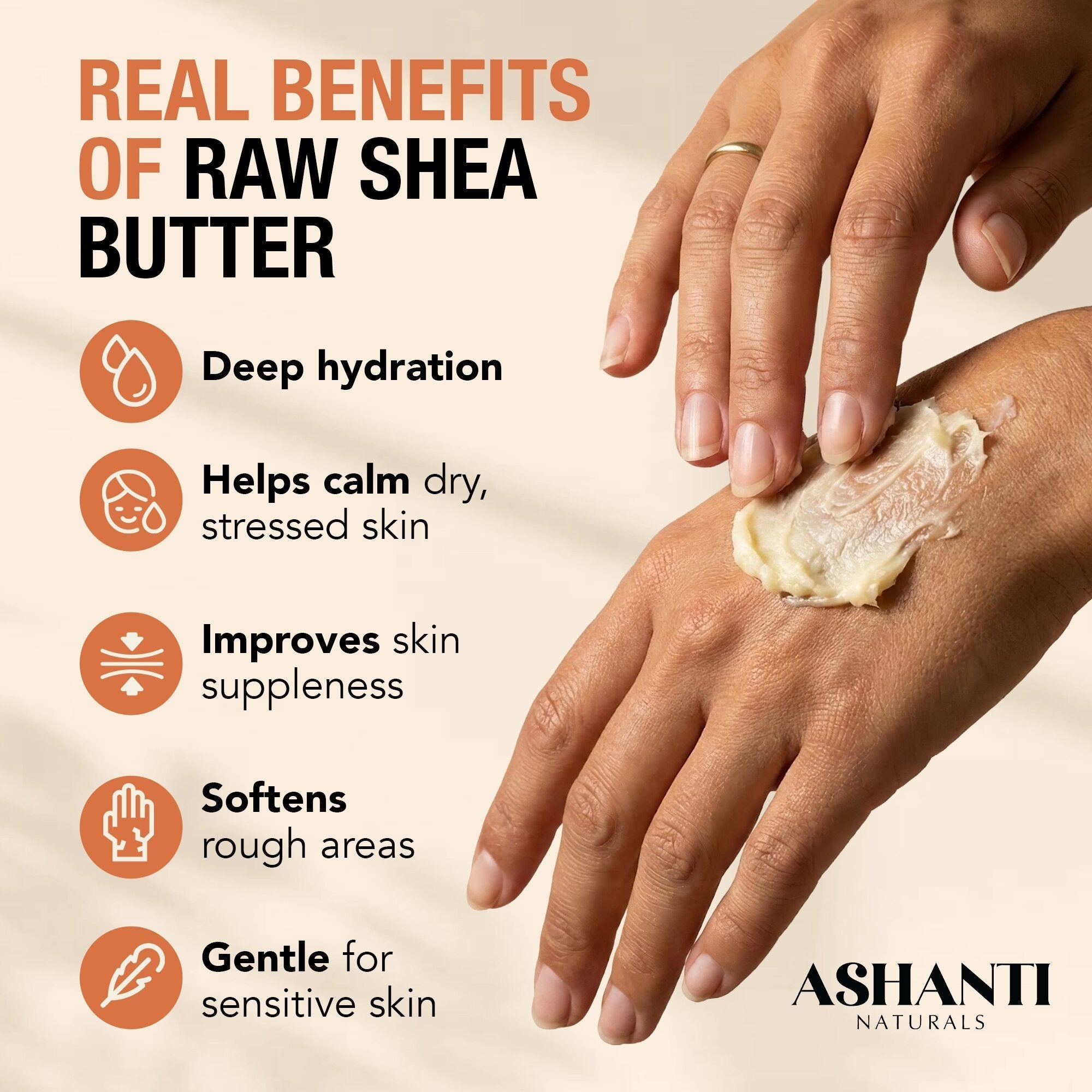 100% White Shea Butter - Creamy AshantiNaturals