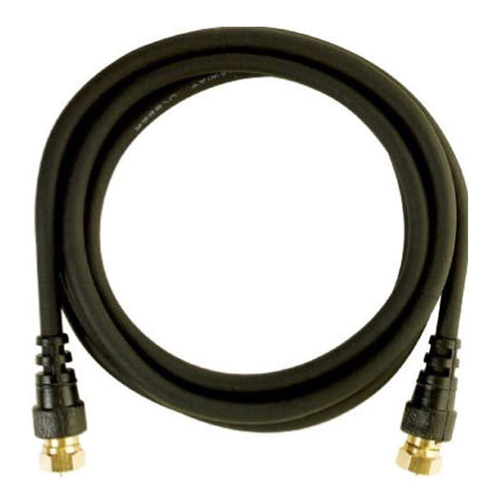 RCA 6-Foot Black Digital RG6 Coaxial Cable – Gold-Plated Connectors (VH606R) COLO