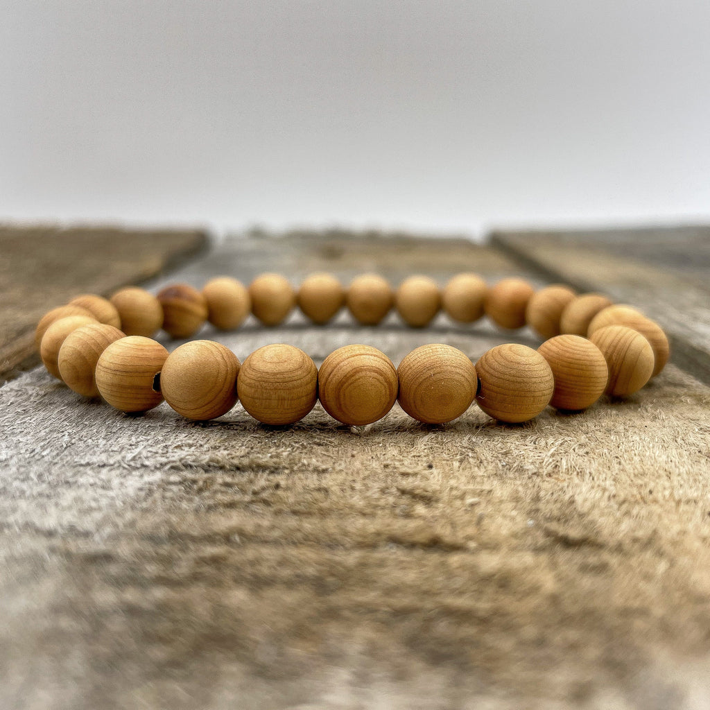 Union - Cedar Wood Mala Beaded Bracelet Everwood Original