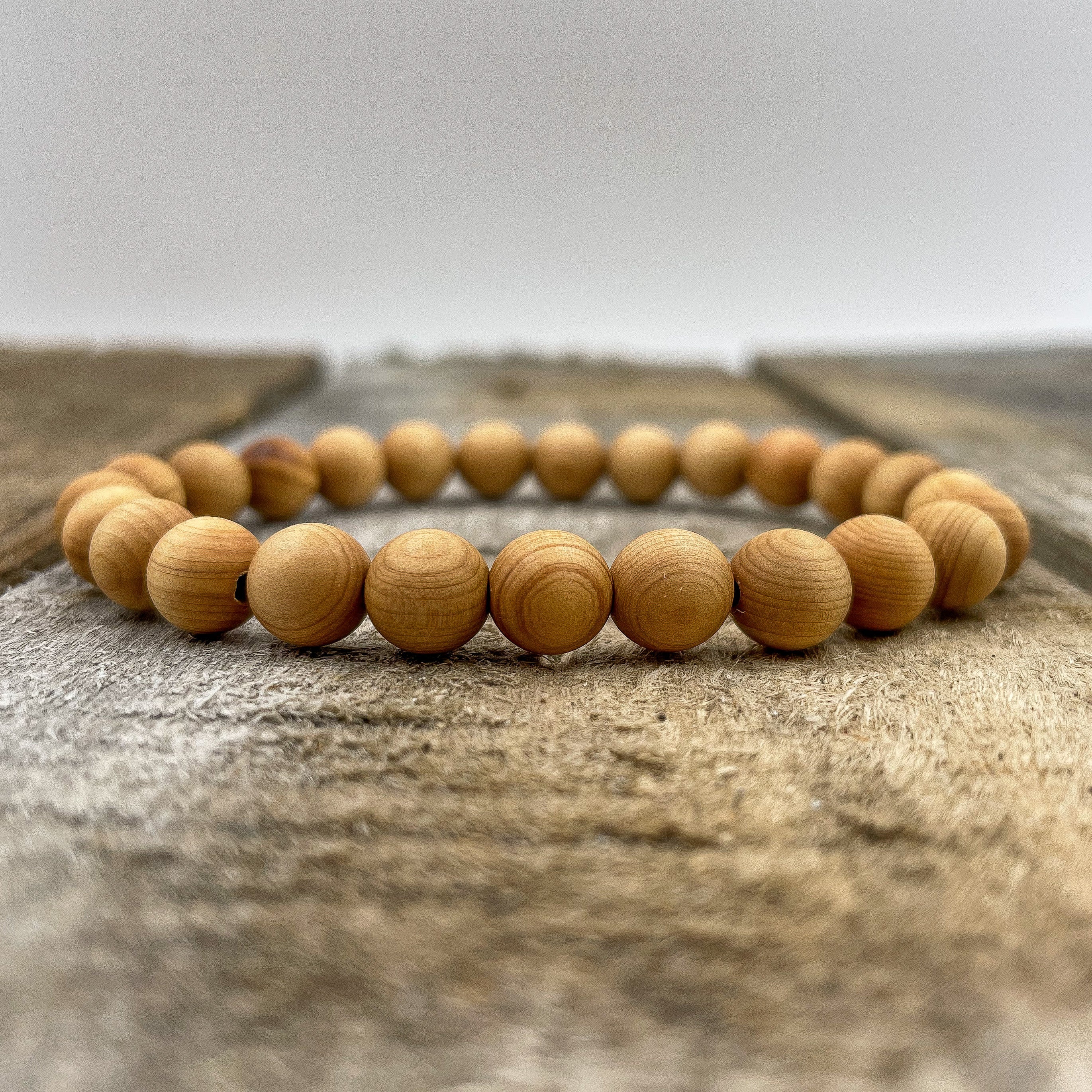 Union - Cedar Wood Mala Beaded Bracelet Everwood Original