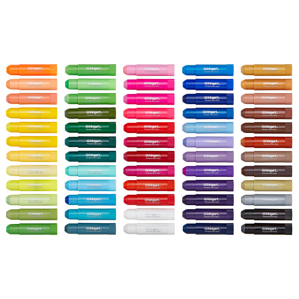 Tempera Paint Sticks, 60 Colors KINGART