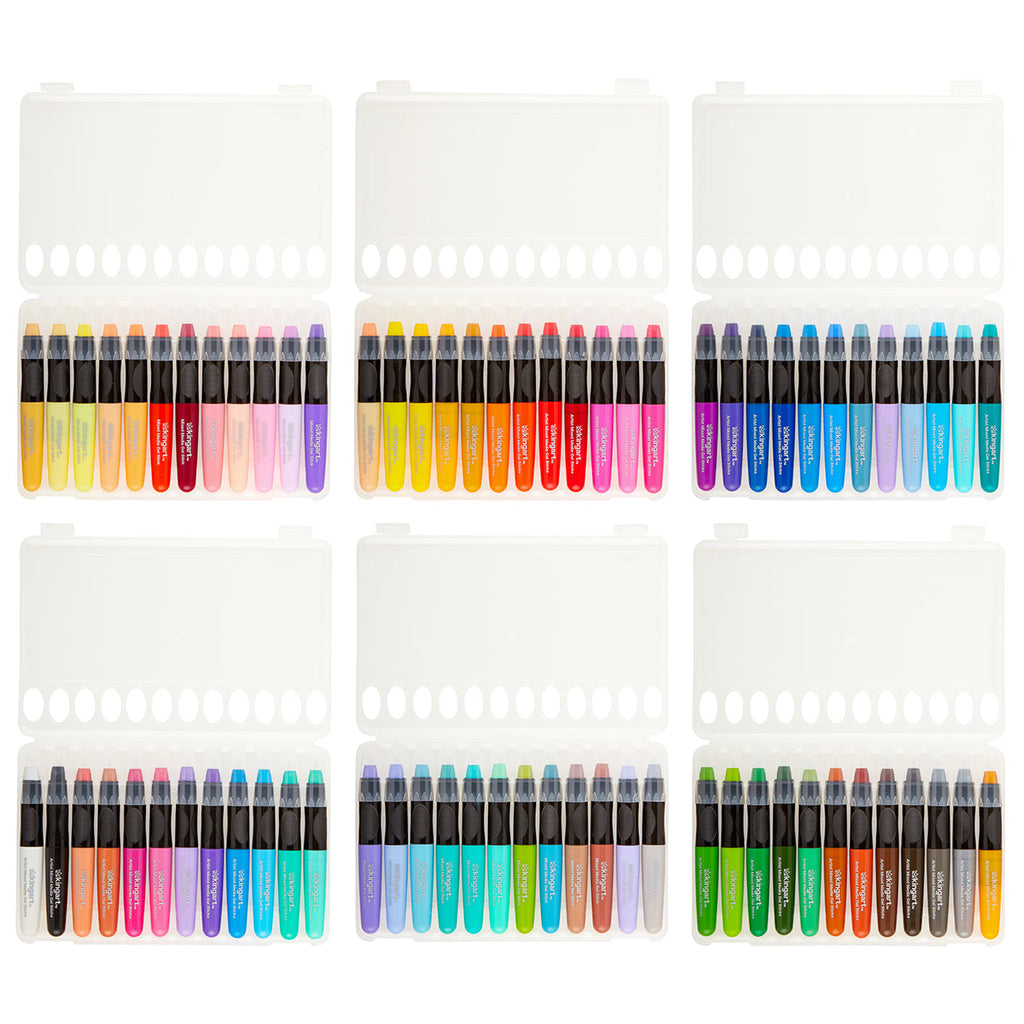 Gel Stick Crayons 72 Colors KINGART