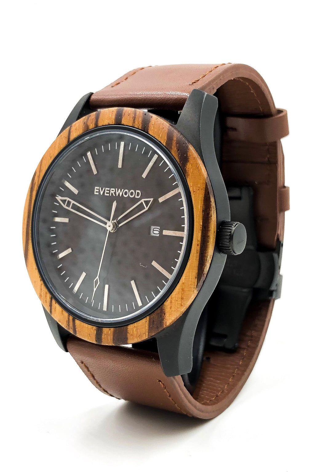 Inverness - Zebrawood & Brown Leather Everwood Original