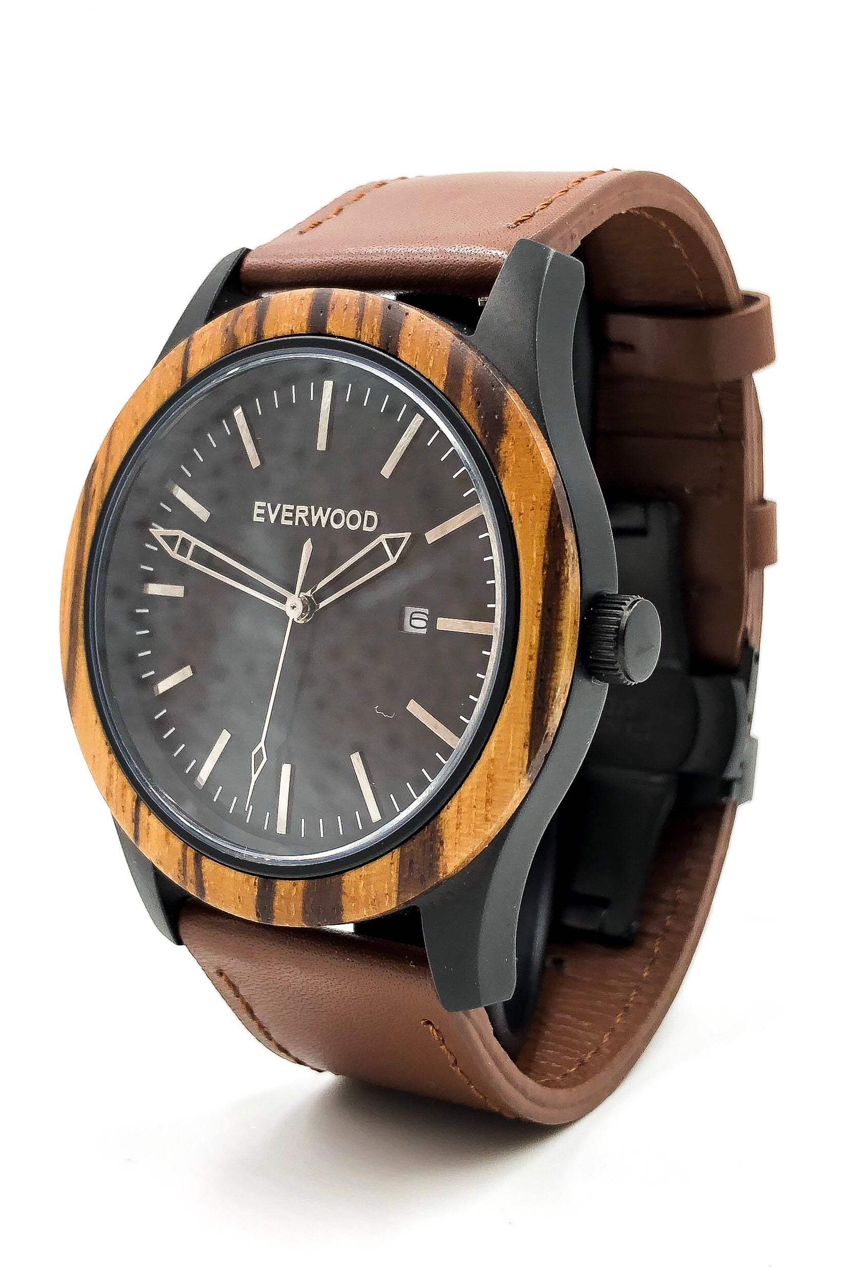 Inverness - Zebrawood & Brown Leather Everwood Original