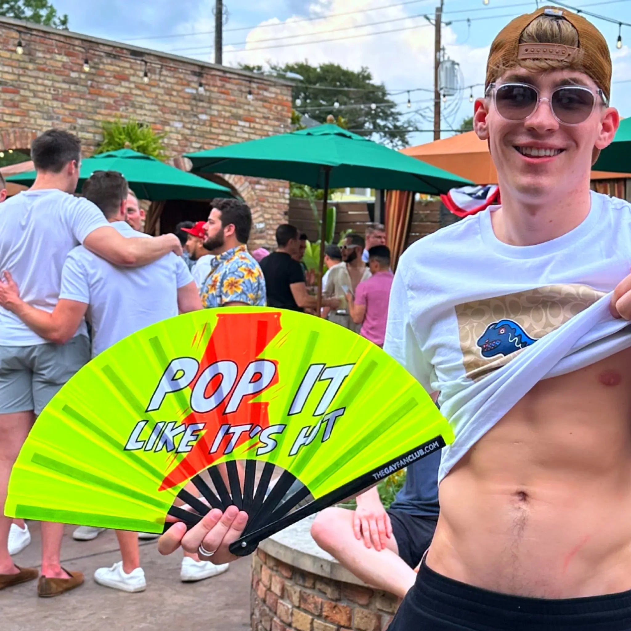 Poppers Fan (UV) The Gay Fan Club
