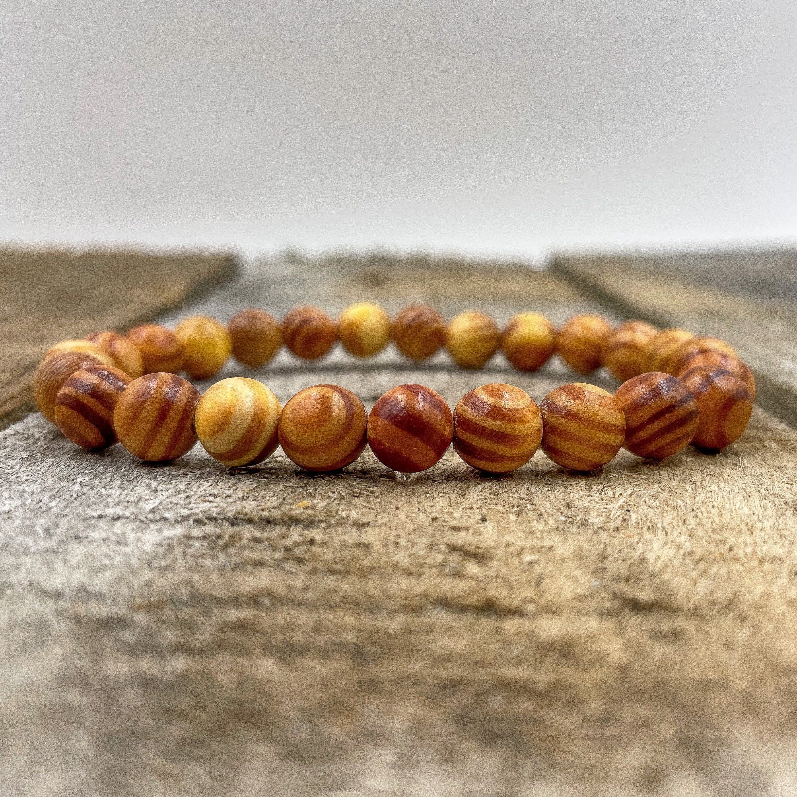 Union - Yellow Zebrawood Mala Beaded Bracelet Everwood Original
